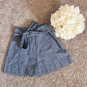 J. Crew Blue Chambray Shorts Sz 00